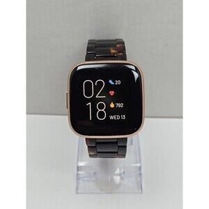 Fitbit Versa 2 Smartwatch Rose Gold 40mm Alexa WR50 Always On Display No Charger